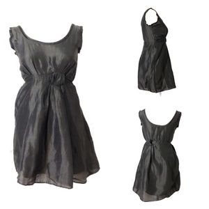 Eryn Brinie LBD Black Dress Silk Linen - S